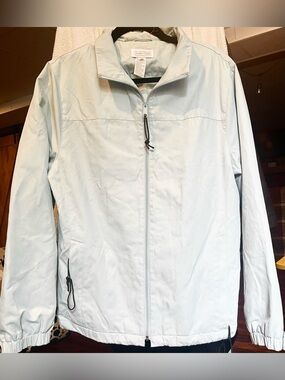 JEANNE PIERRE Light Blue Zip Jacket